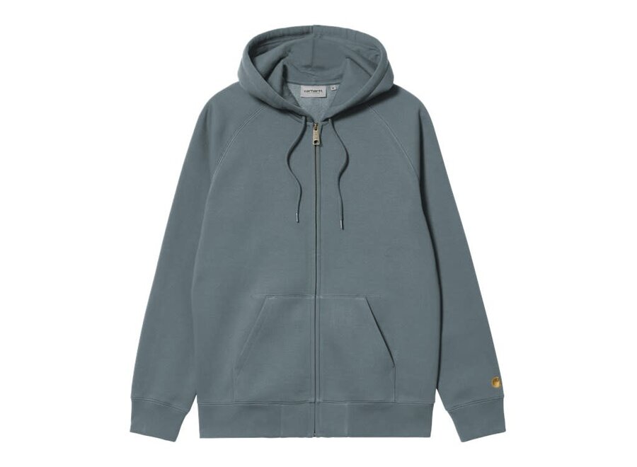 Carhartt WIP Hooded Chase Jacket Cozy Blue / Gold