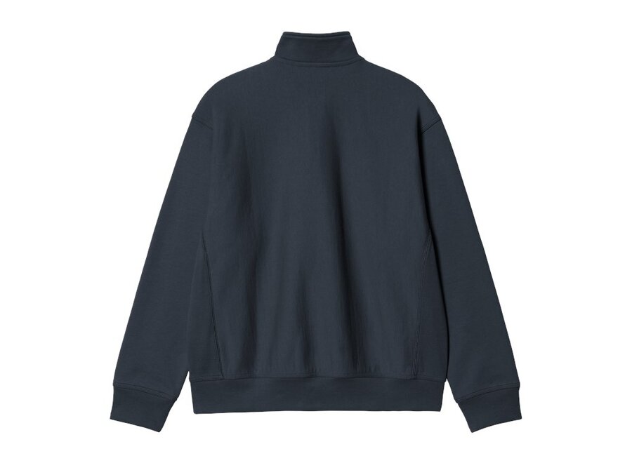 Carhartt WIP Half Zip American Script Sweat Deep Night
