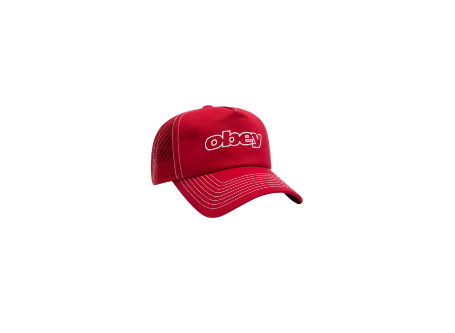 Obey Form Trucker True Red
