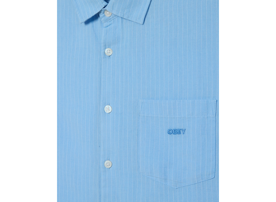 Obey Barry Woven Sky Blue Multi