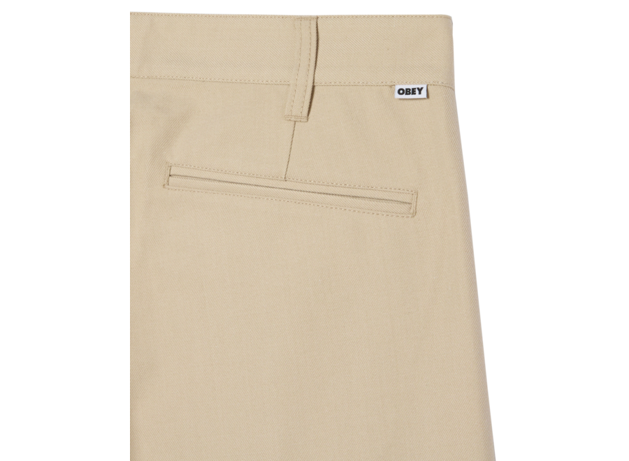 Obey Dean Pleated Pant Cement