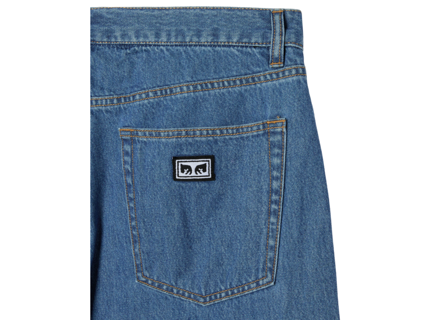 Obey Emerson Denim Salty Blue Stone Wash
