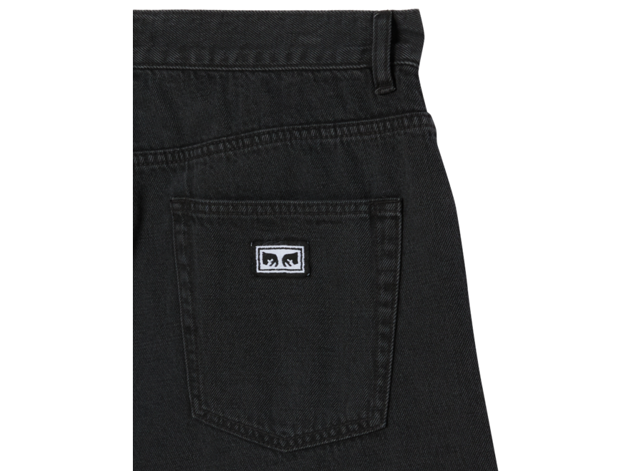 Obey Emerson Denim Short Washed Black