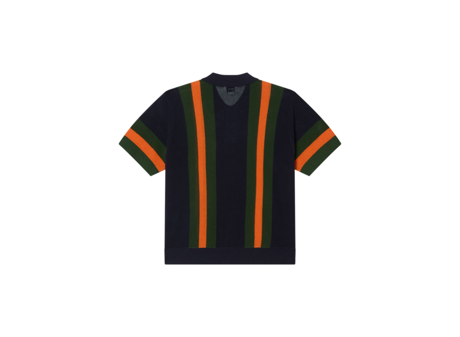 Obey Seth Polo Sweater Dark Navy Multi