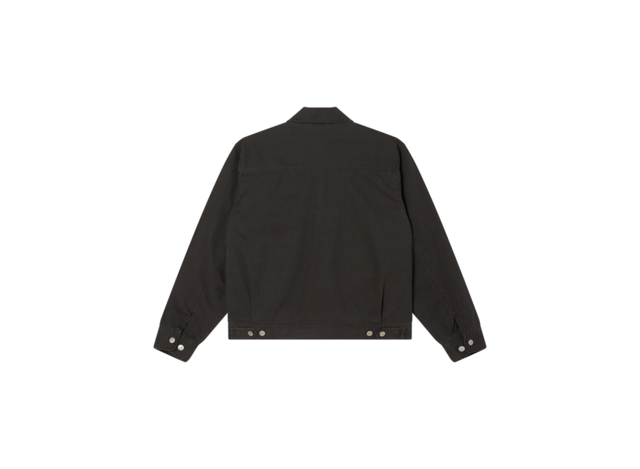 Obey Walter Work Jacket Black Faded Wash