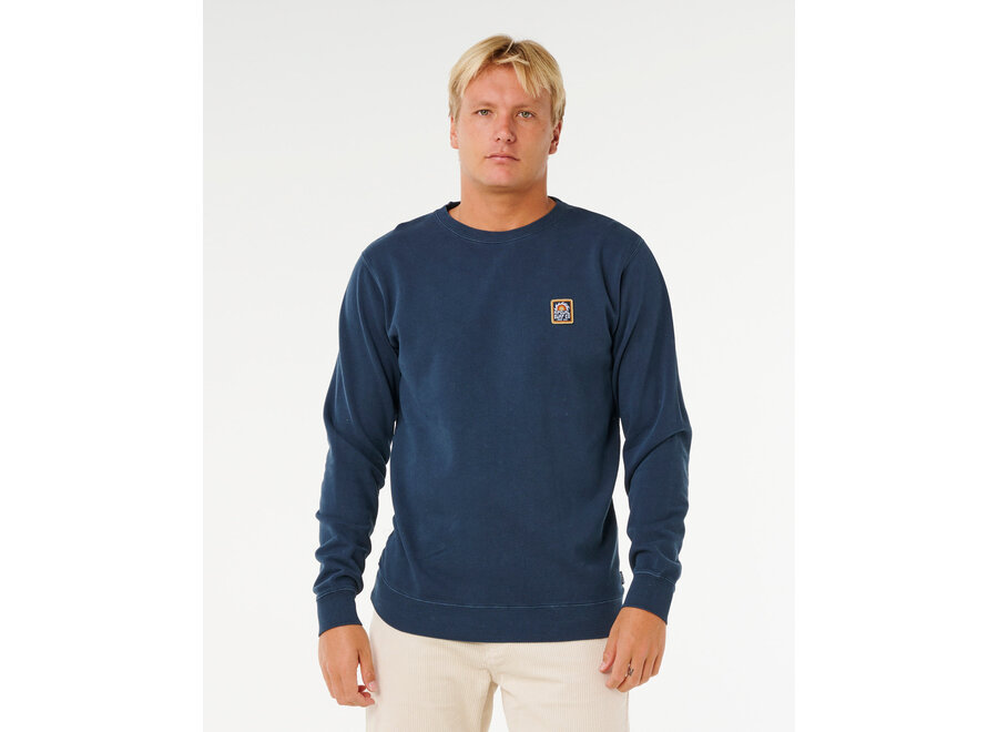 Rip Curl Pacific Rinse Patch Crew Dark Navy