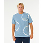 Rip Curl Pacific Rinse Fin T-shirt Faded Denim