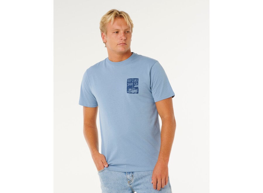 Keep On Trucking S/S T-shirt Faded Denim