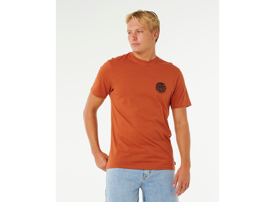 Rip Curl Wettie Passage Icon T-shirt Baked Clay