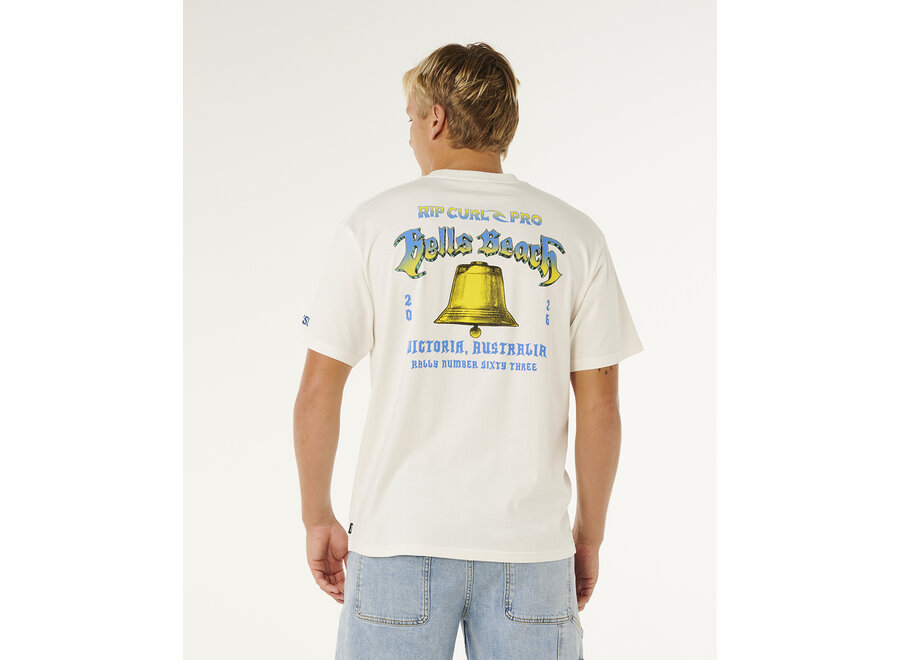 Rip Curl Bells Pro 26 Bell Logo T-shirt Bone