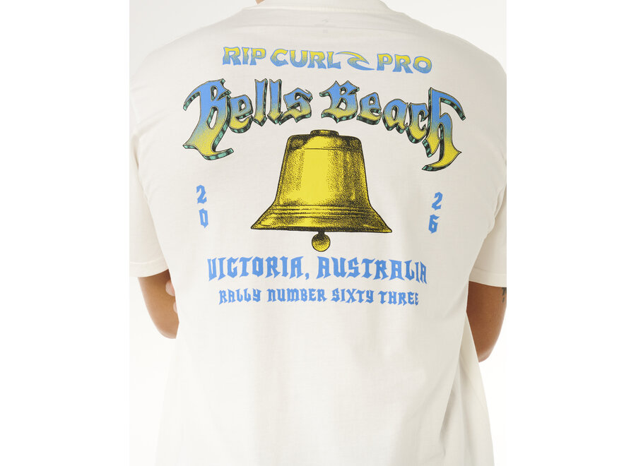 Rip Curl Bells Pro 26 Bell Logo T-shirt Bone
