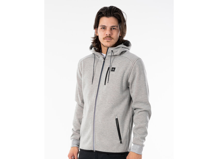Rip Curl Departed Bonded Dwr Zip Thru Grey