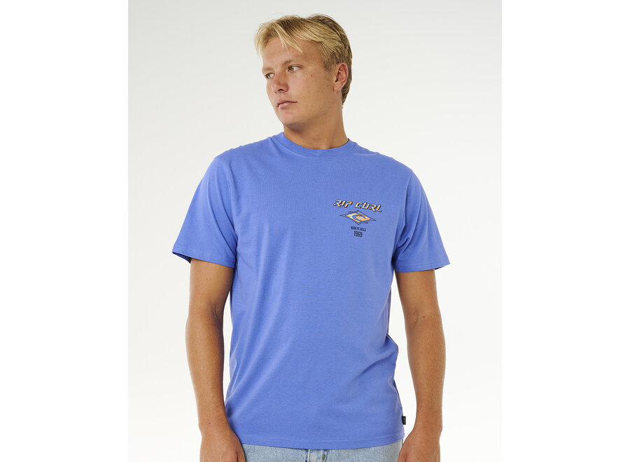 Rip Curl Fade Out Icon T-shirt Blue Haze