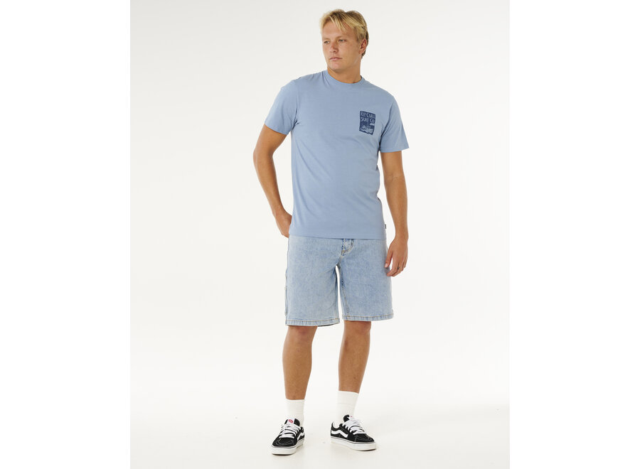 Rip Curl Keep On Trucking S/S T-shirt Faded Denim
