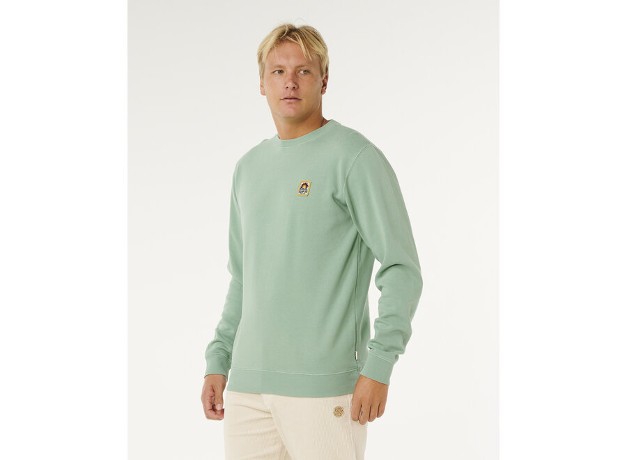 Rip Curl Pacific Rinse Patch Crew Aloe