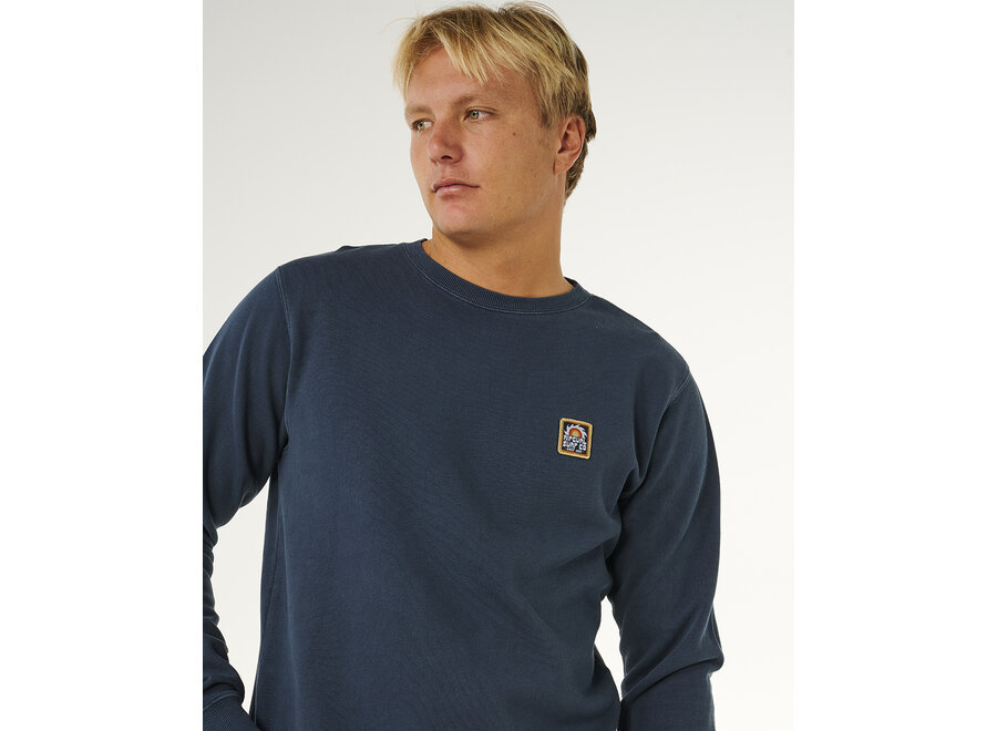 Rip Curl Pacific Rinse Patch Crew Dark Navy