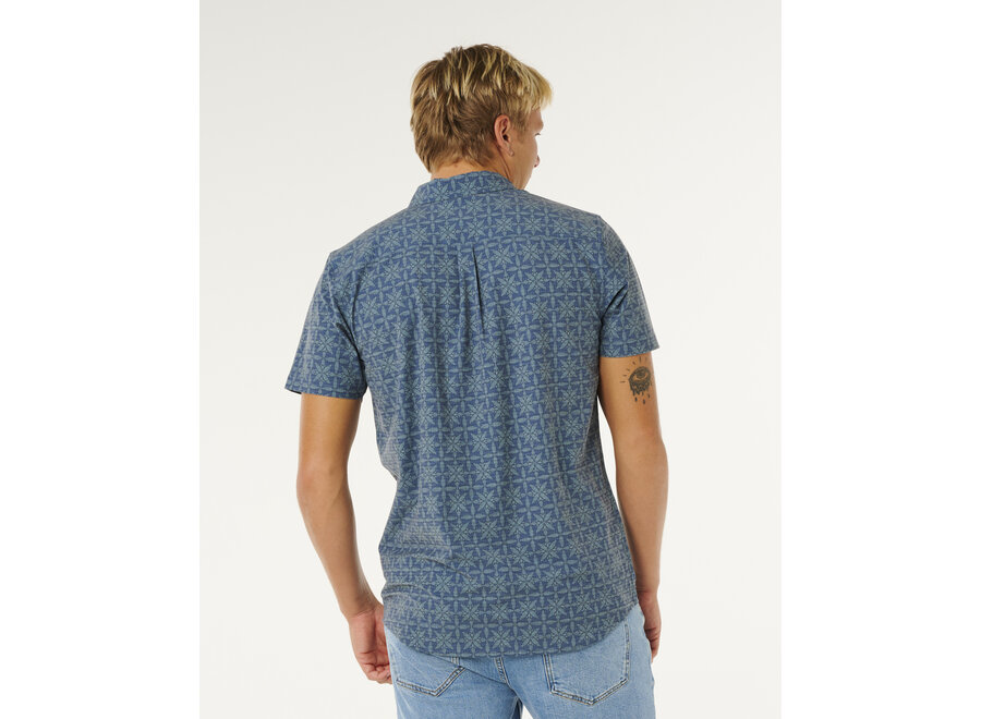 Rip Curl Sessions Aerotech S/S Shirt Blue Lagoon