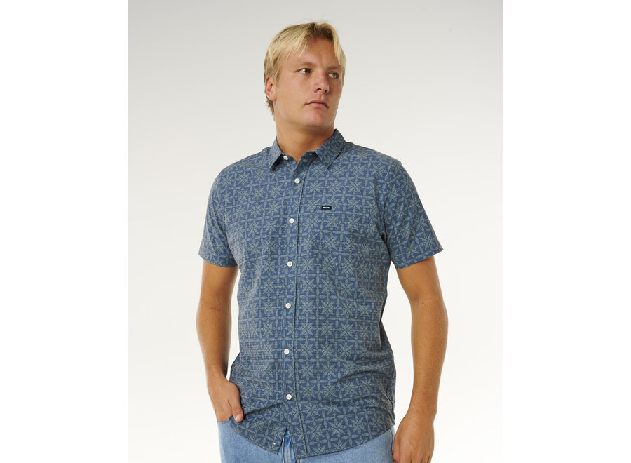 Rip Curl Sessions Aerotech S/S Shirt Blue Lagoon
