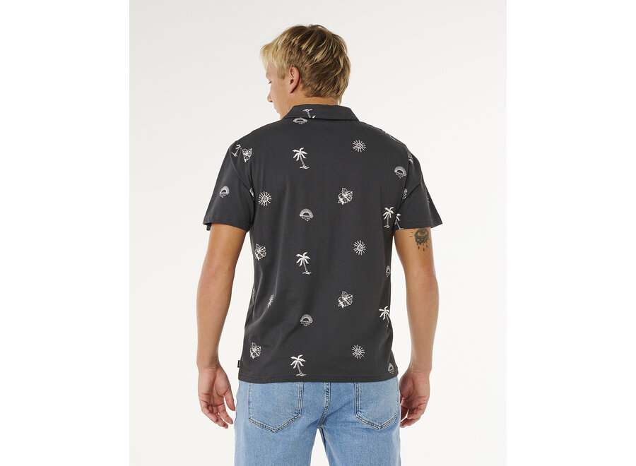 Rip Curl Sessions Polo Washed Black