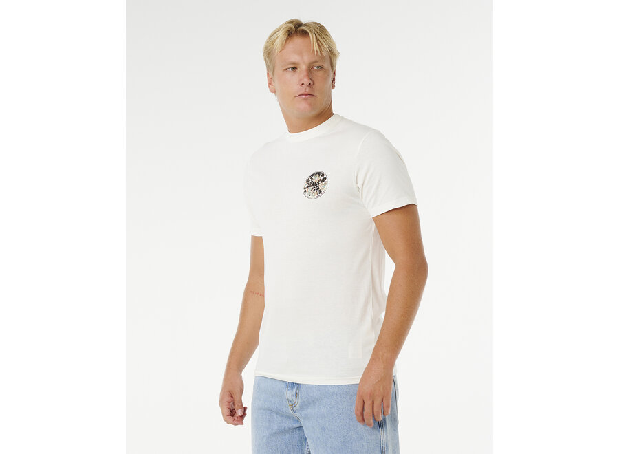 Rip Curl Wettie Passage Icon T-shirt Bone