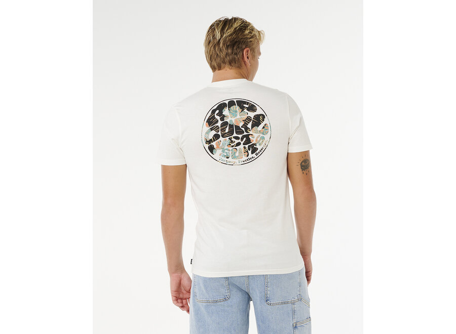 Rip Curl Wettie Passage Icon T-shirt Bone