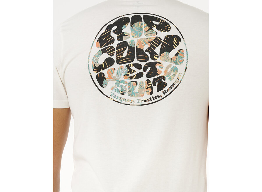 Rip Curl Wettie Passage Icon T-shirt Bone