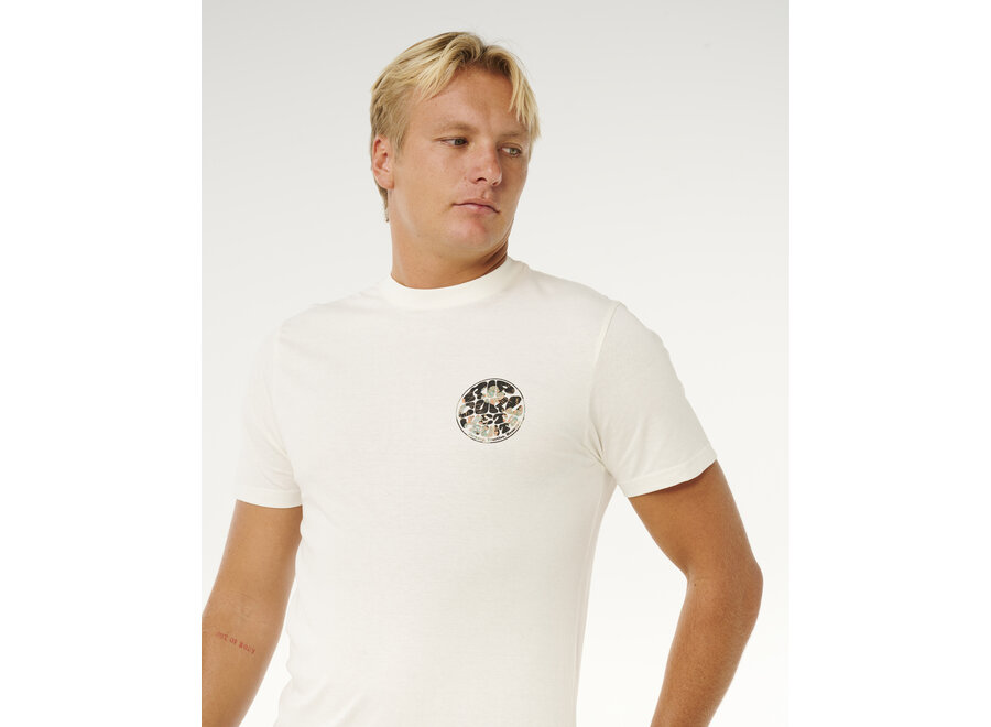 Rip Curl Wettie Passage Icon T-shirt Bone