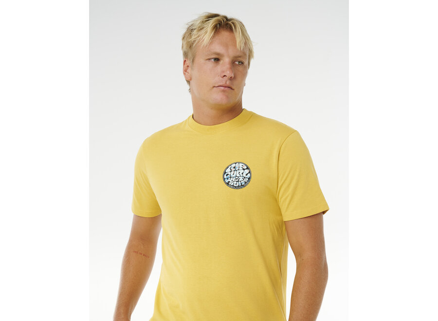 Rip Curl Wettie Passage Icon T-shirt Ochre