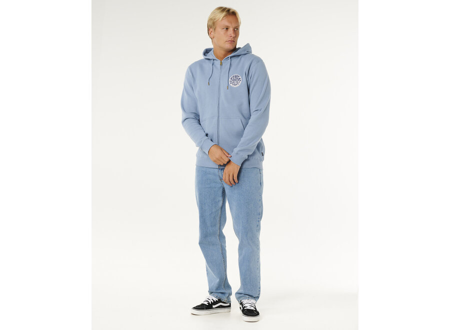 Rip Curl Wettie Passage Icon Zip Thru Faded Denim