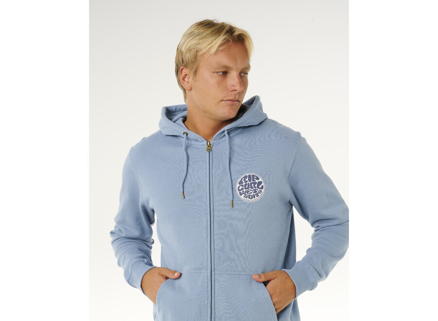 Rip Curl Wettie Passage Icon Zip Thru Faded Denim