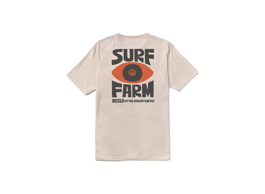Vissla Tec Surf Farm Organic T-shirt Bone