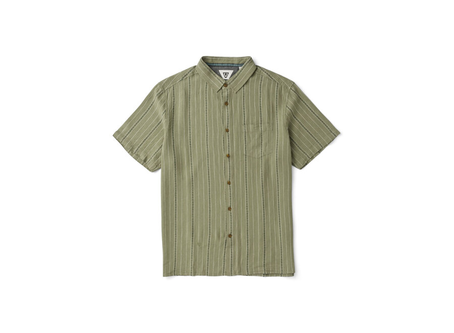 Linen Pin S/S Shirt Sage
