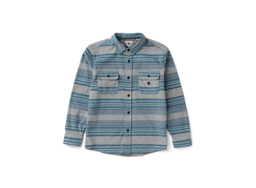 Vissla Eco-Zy L/S Polar Flannel Storm Grey