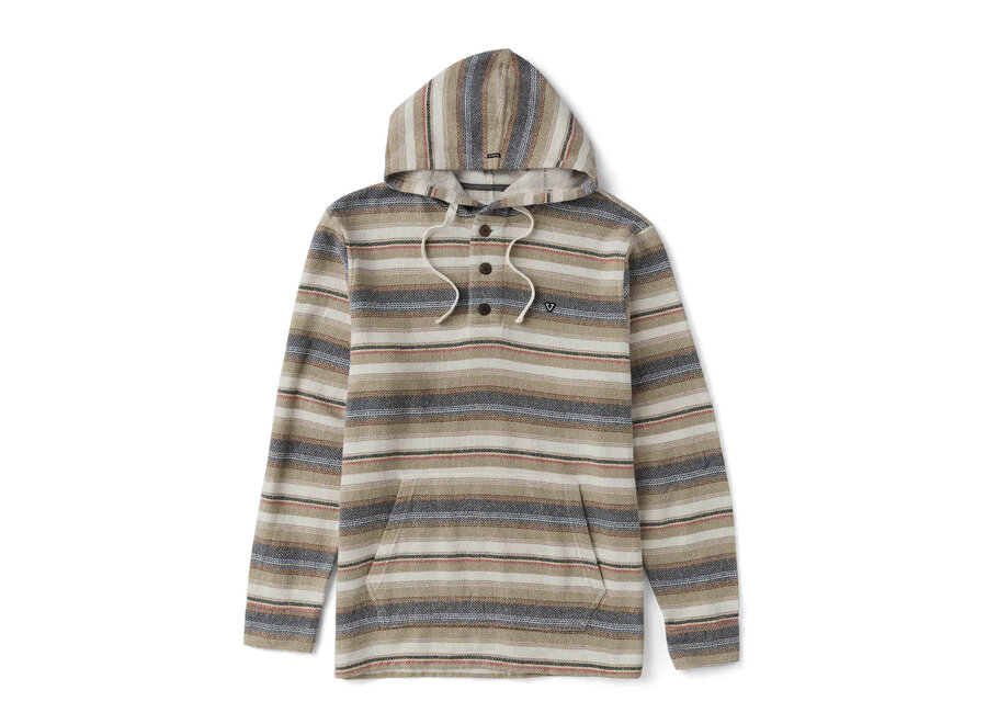 Vissla Descanso Hooded Popover Light Khaki