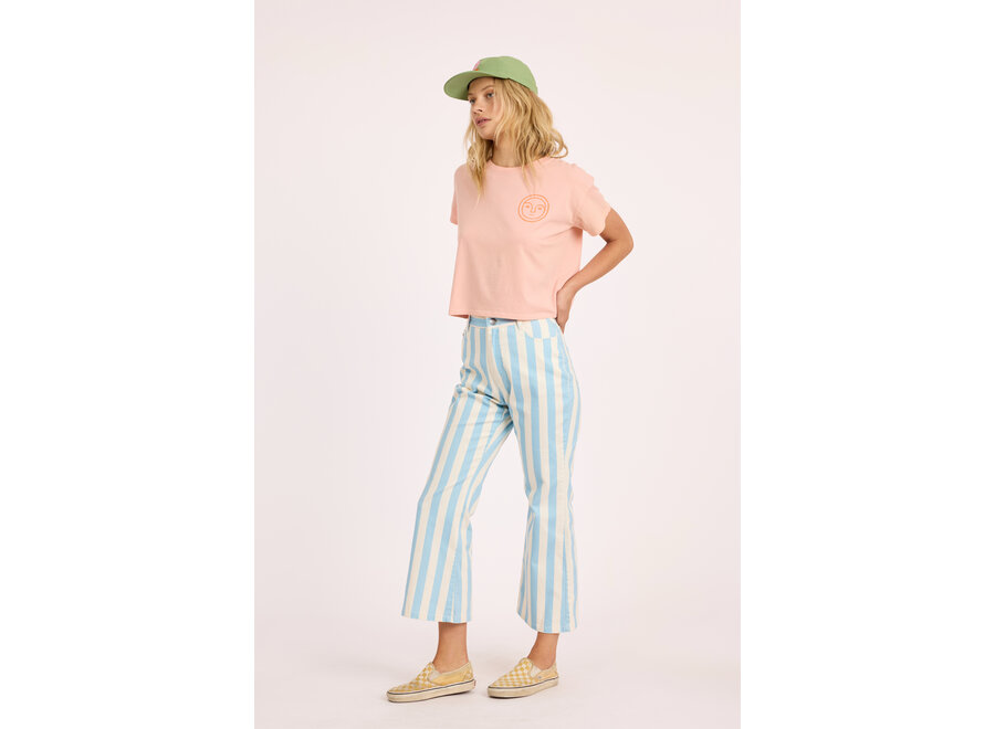 Sisstrevolution Daybreak Crop S/S Knit T-shirt Beach Blush