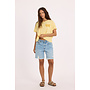 Sisstrevolution Daybreak Crop S/S Knit T-shirt Seein Citron