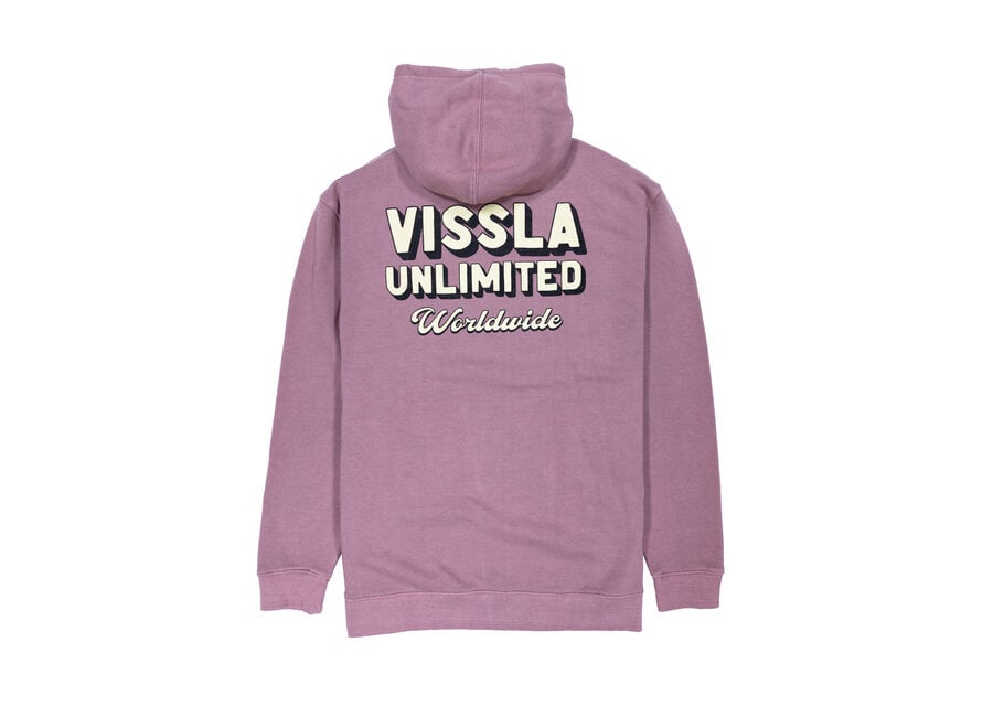 Vissla Drop Down Eco Fleece Pull Over Hoodie Rose