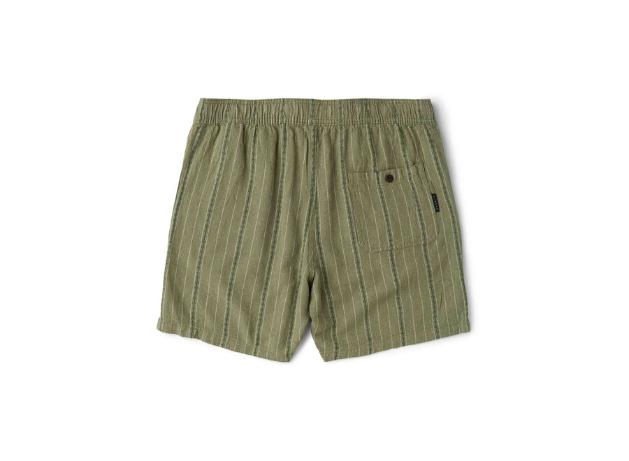 Vissla Grad Stripe 17" Elastic Linen Walkshort Sage