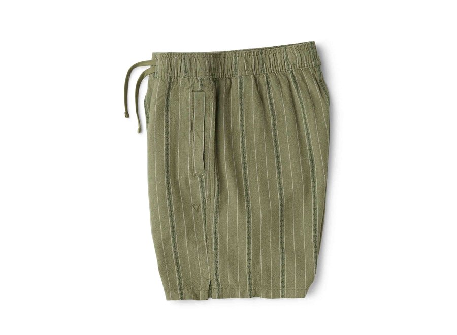 Vissla Grad Stripe 17" Elastic Linen Walkshort Sage