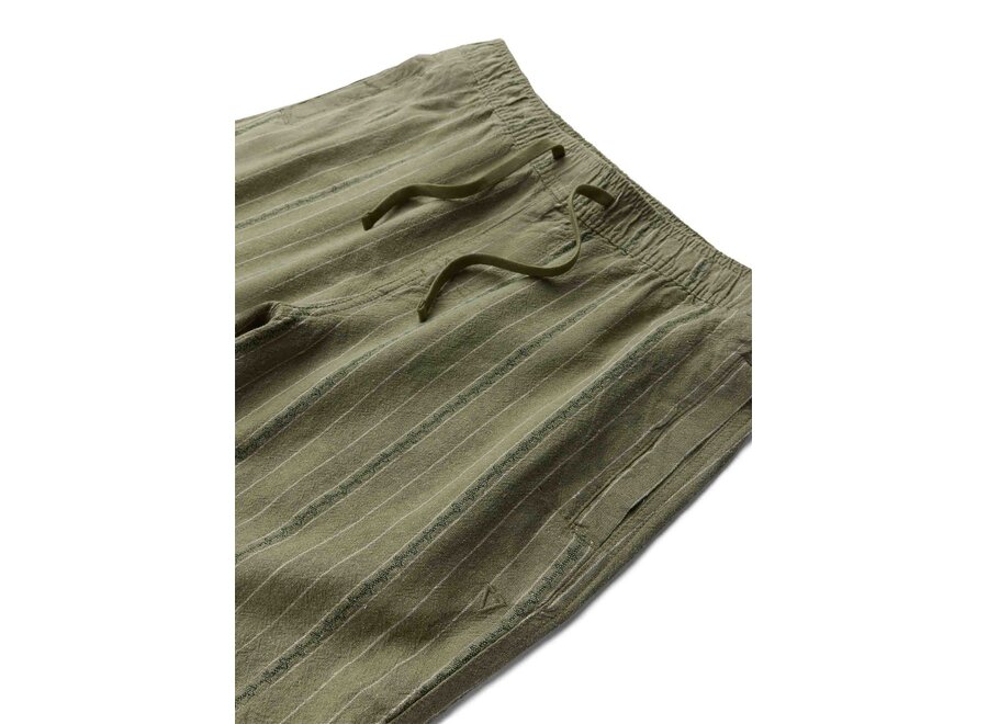 Vissla Grad Stripe 17" Elastic Linen Walkshort Sage