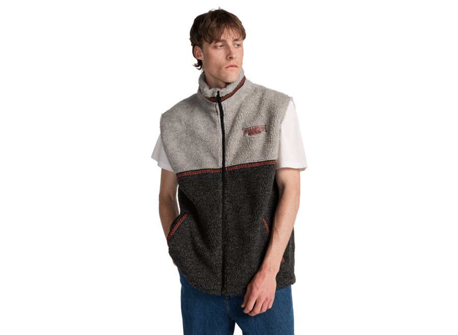 Billabong Tombstone Vest Polar Fleece Black Heather