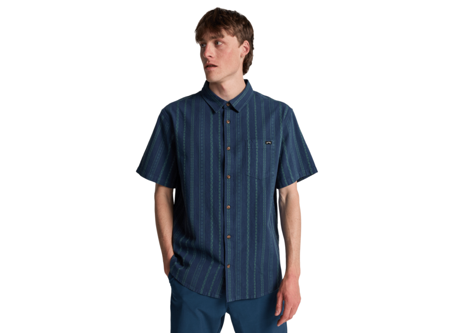 Sundays Jacquard Woven Top Denim