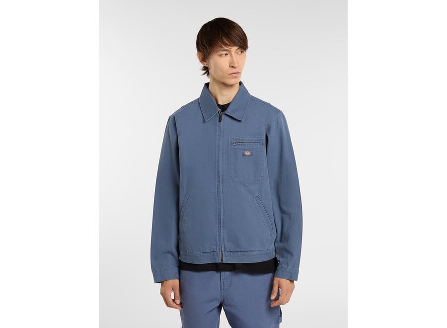 Unlined Canvas Painter Jacket Retro Indigo