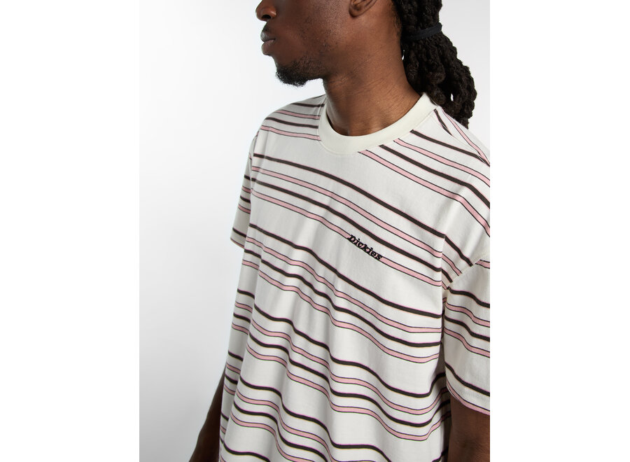 Dickies East Liberty Stripe T-Shirt Egret