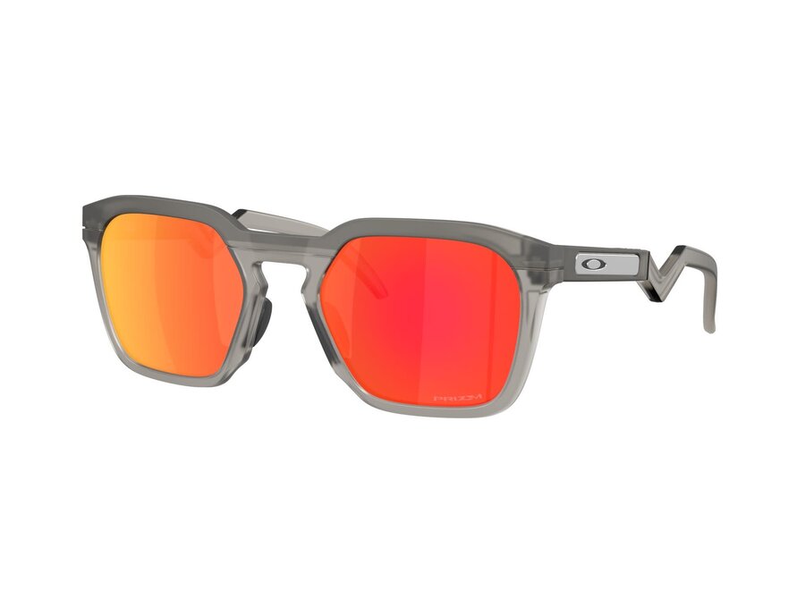 Oakley HSTN SQ Matte Grey Smoke Prizm Ruby