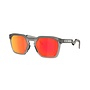 Oakley HSTN SQ Matte Grey Smoke Prizm Ruby