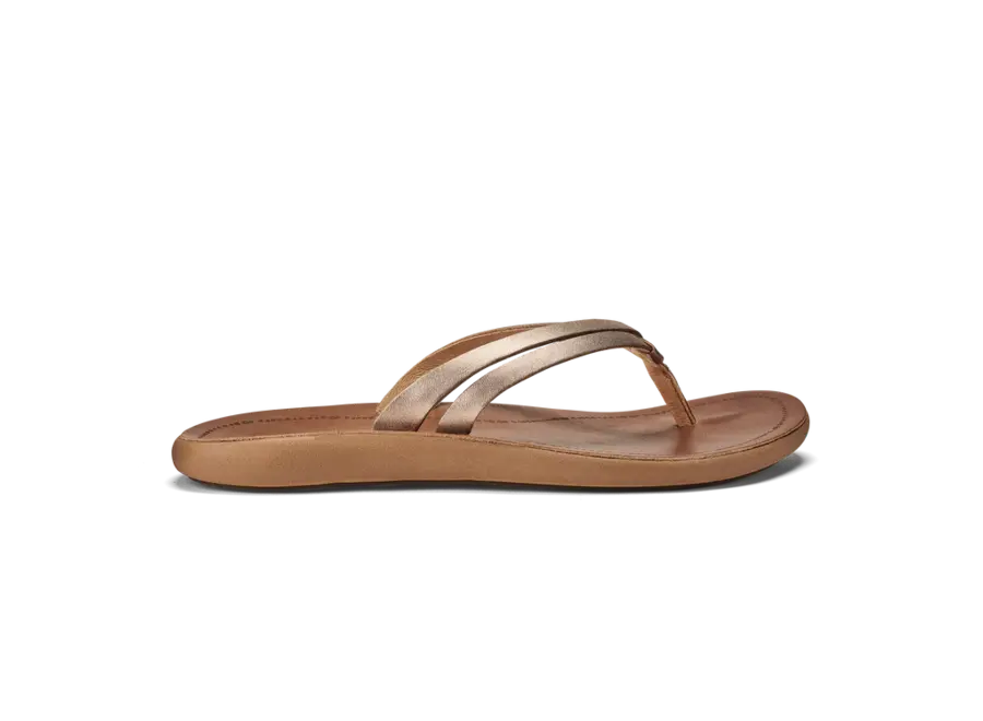 OluKai Kapehe Luana Dames Slipper Tapa/Sahara
