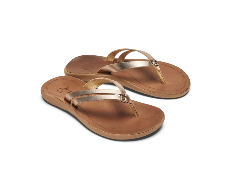 OluKai Kapehe Luana Dames Slipper Tapa/Sahara