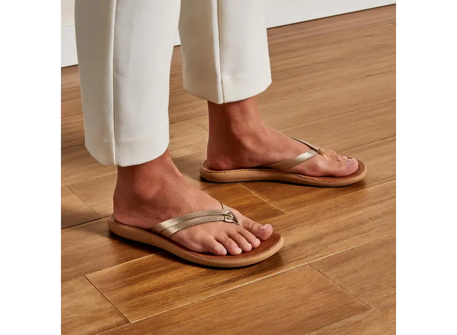 OluKai Kapehe Luana Dames Slipper Tapa/Sahara