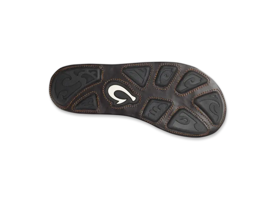 OluKai Mea Ola Dames Slipper Tan/Dark Java